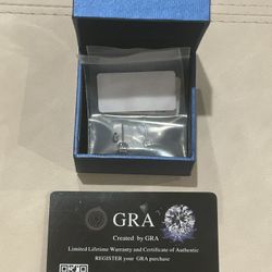 VVS1 Engagement Earring Moissanite 925 Sterling Silver