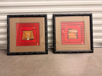 Asian-Style Framed Art Prints Set of 2
