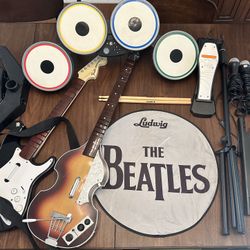 Beatles Rock Band Accessories For Xbox 360