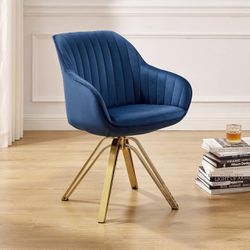 Modern Swivel Accent Chair-Royal Blue 