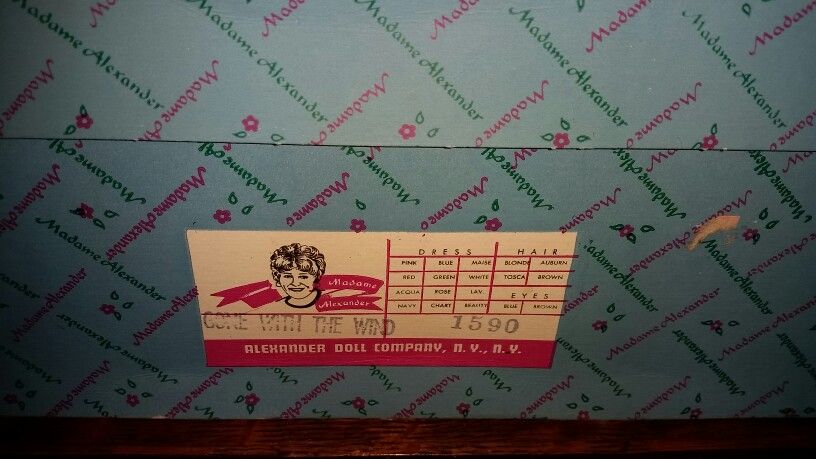 EMPTY Gone With The Wind Doll Madame Alexander Box