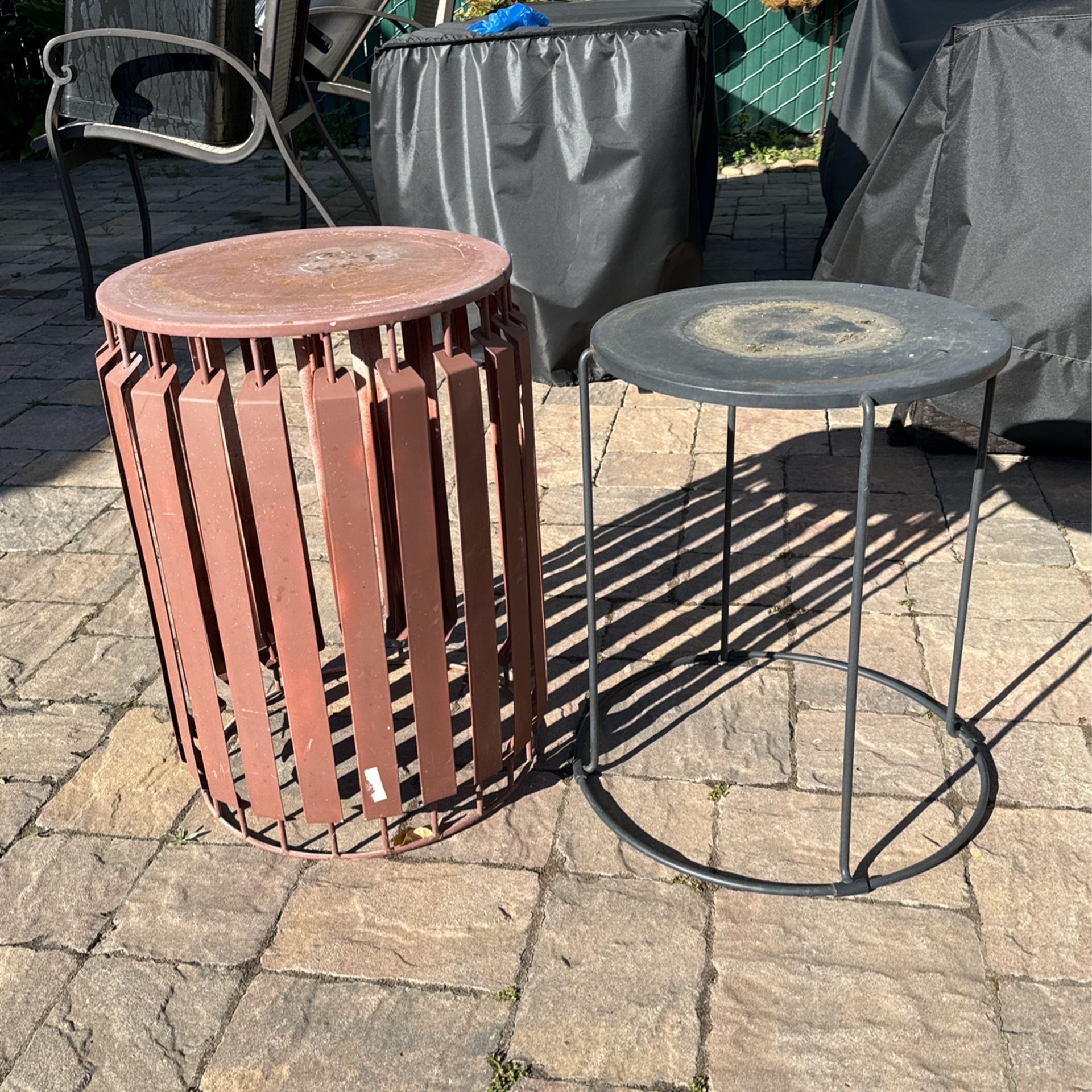 Metal Outdoor Side Tables 