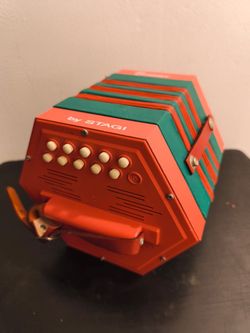 Stagi, Concertina Accordion Red and Green