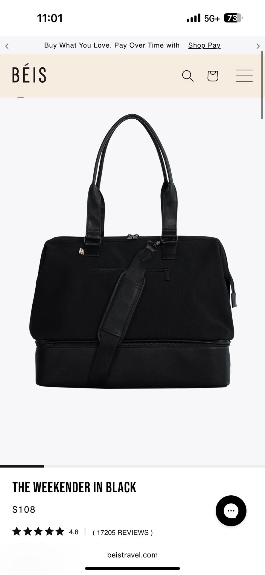 Beis Weekender Bag