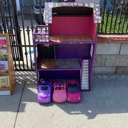 Doll House And Barbie Cars 