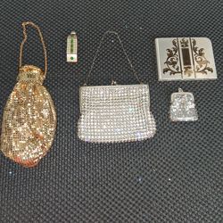 Antique Art Deco purse and accessories