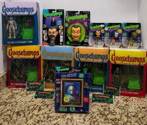 Rare Goosebumps Factory Sealed Collection Lot Slappy Figures & Cards