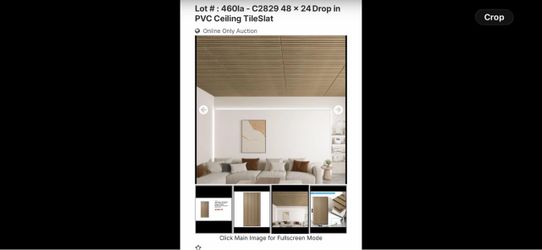 New in box ceiling pvc tile slat
