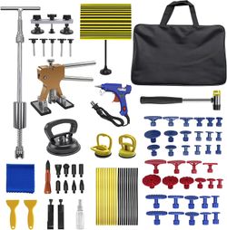 FIVE BANANAS Paintless Dent Repair Kit w/ Slide Hammer, Dent Lifter & Bridge Puller