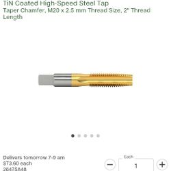 Tin Coated High-speed Steel Tap