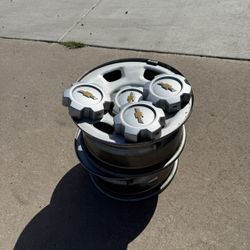 16x7 Chevy Rims With Tire Pressure Sensor 6 Lug