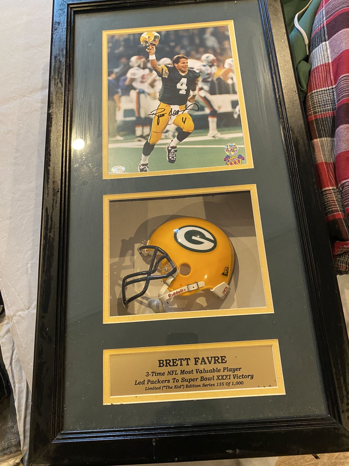 Brett Farve Green Bay Packers Memorabilia Autographed 135 Of 1000