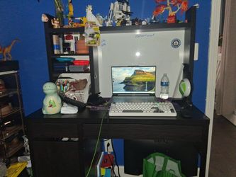 Desk with white board