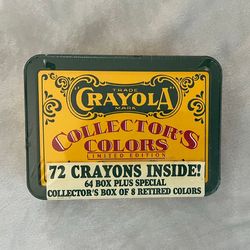 New - Crayola Collector’s Colors Limited Edition -72 Crayons from 1991
