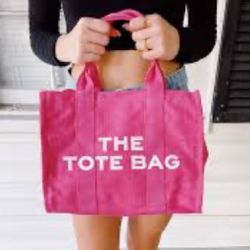 Beautiful Tote pink bag canvas