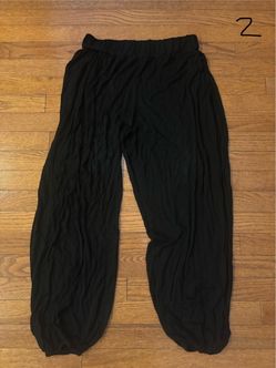 Women’s Side Slit Jogger Pants-Size XL