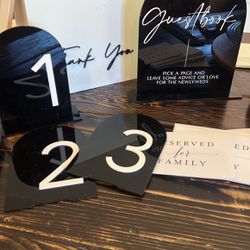 Wedding Table Numbers And Card Box