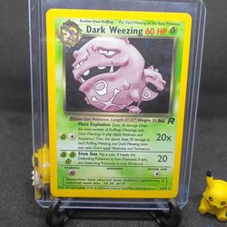 Pokemon 1999 Dark Weezing Holo Team Rocket Lp 