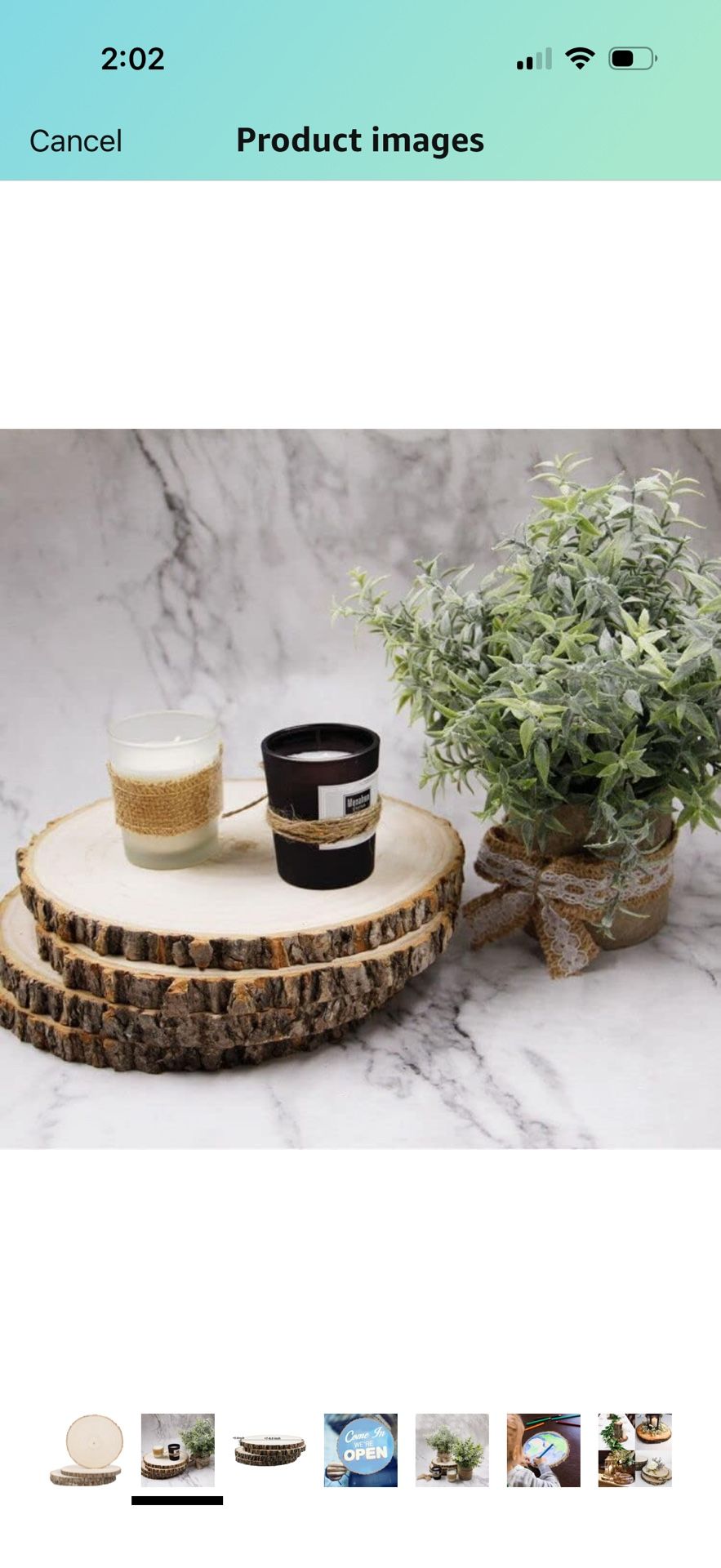 Unfinished Wood Centerpieces for Tables, DIY Round Wooden Circle Sign Crafts for Wedding Party Décor