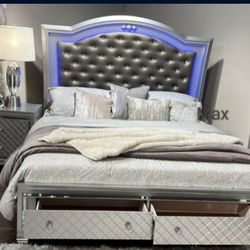 Hoffman Queen Size Bed Frame With Storage 