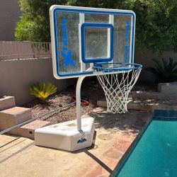 Pool Basketball Hoop With Base And Ball