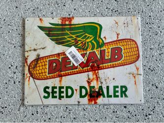 Vintage Style DEKALB Seed Dealer Corn Tin Sign. Brand New Repro. Approx. 16x22.