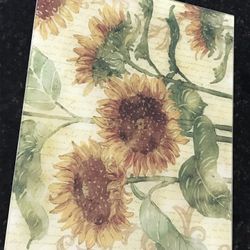 CounterArt Reflections of the Sun Glass Cutting Board, 15 x 12 Inches