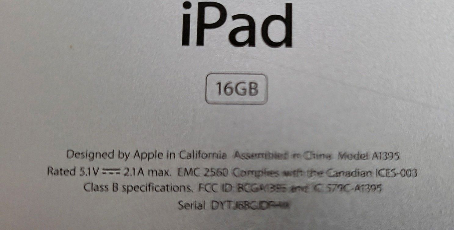 IPAD 2. NEEDS BATTERY?
