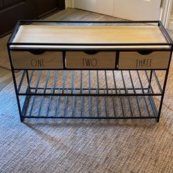 Rae dunn shoe And Cubby Holder