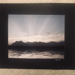 Beautiful Mountain Morning Original One Of A Kind Signed Photo Art - 16 X 20”