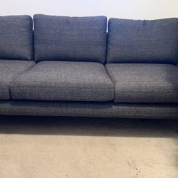 Modern Grey Couch With 2 Matching Chairs 