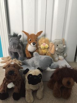 Assorted Webkinz stuffed animals