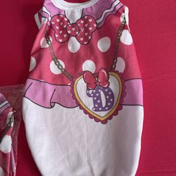 Small Pet Red White Polka Dots Shirt 