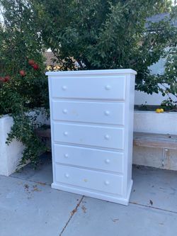 White dresser