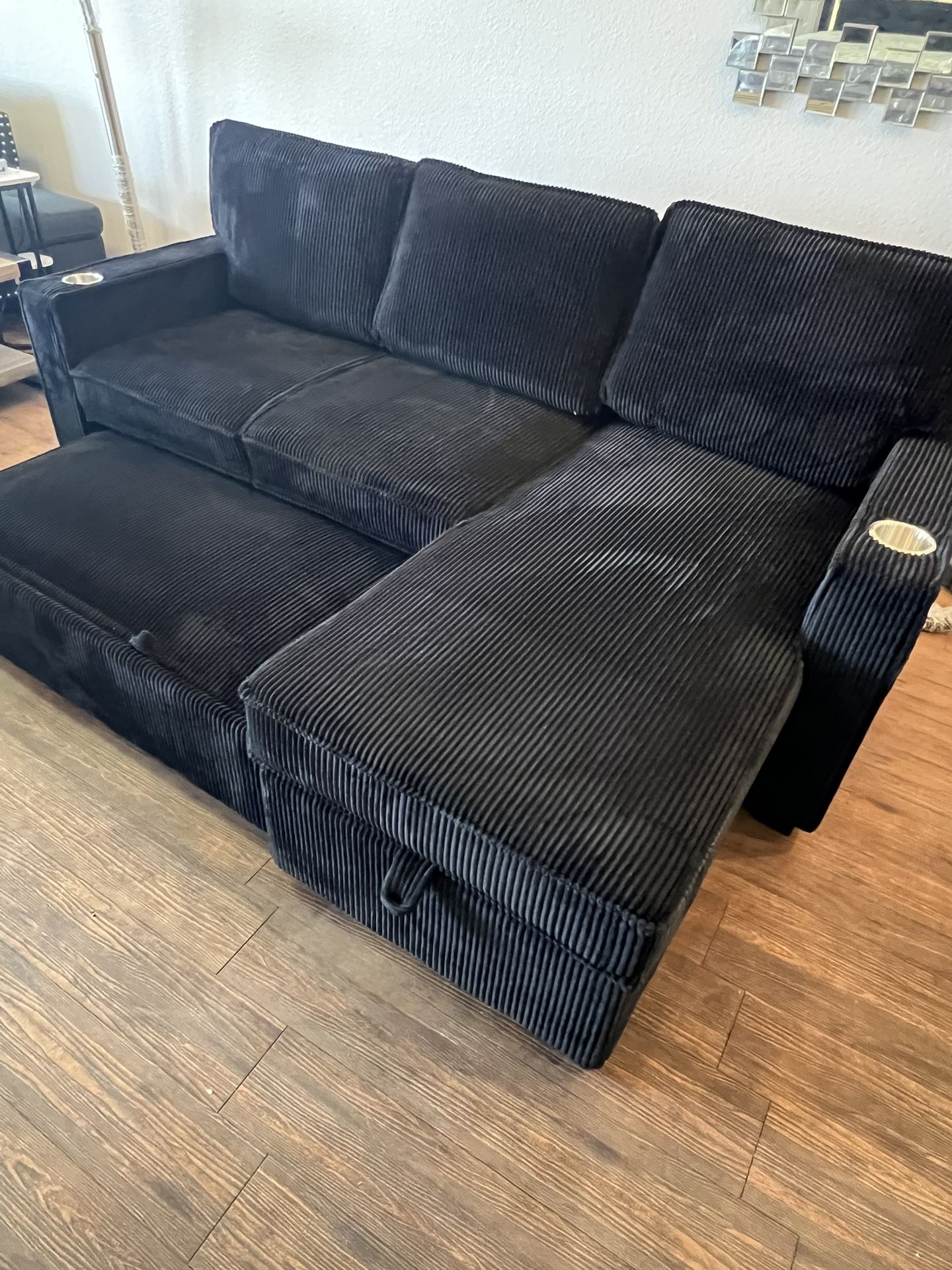 Black Sofa  Sectional 