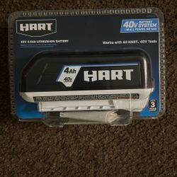 (New) Hart 40V Lithium Ion Battery 