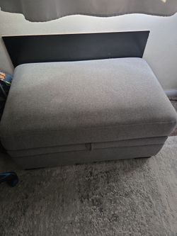 Gray ottoman