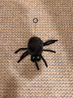 Animated Dropping Spider – Motion Activated, Light-Up Eyes, Drops & Retracts – Battery Halloween