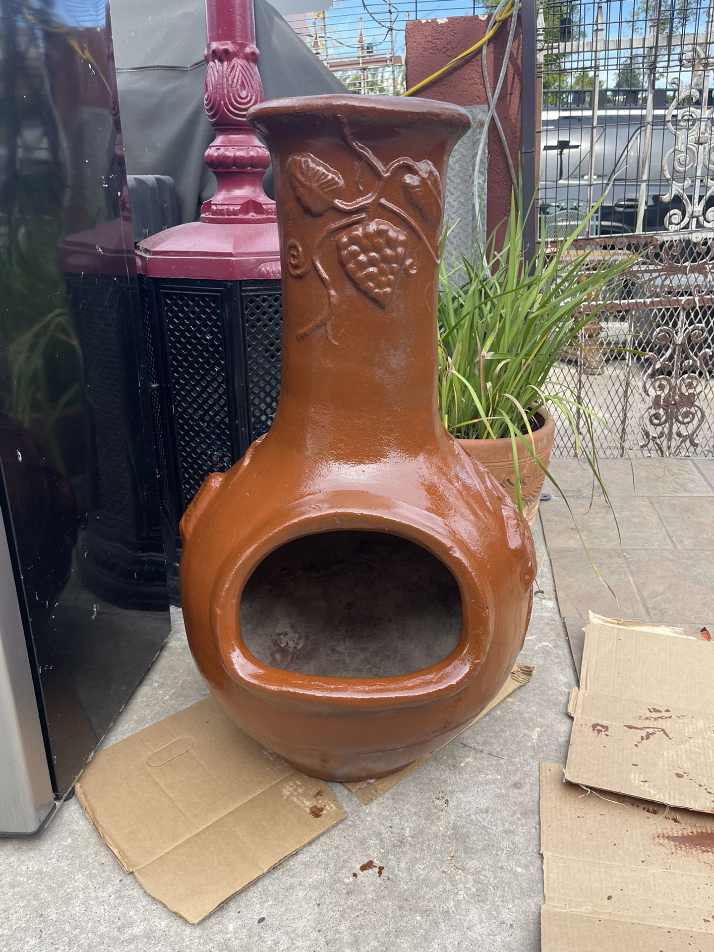 Mexican Clay Chiminea