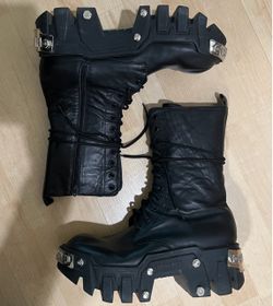 Balenciaga bulldozer combat boots