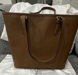 Michael Kors brown Zip-Top Tote