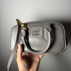 Bag Miu Miu Grey Authentic 10/10 condition