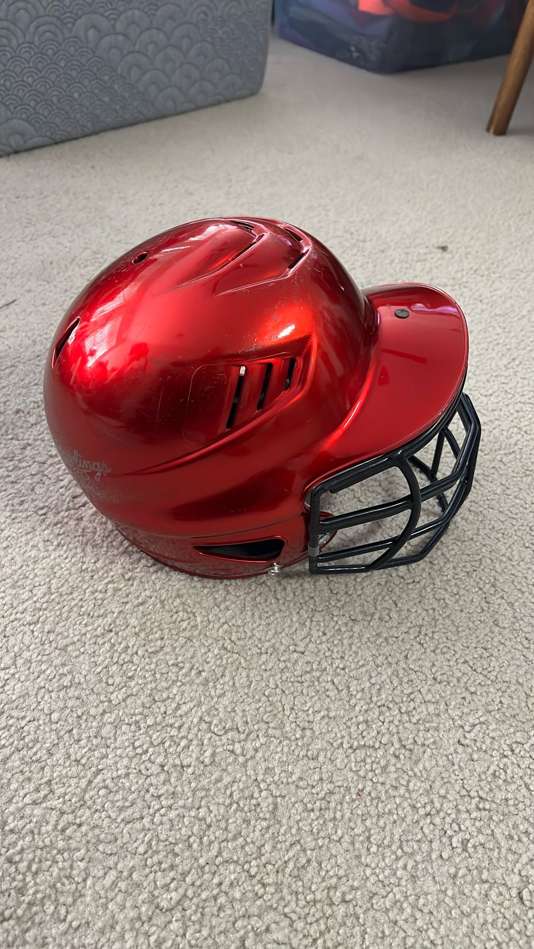 Rawling Softball Helmet With Face Guard