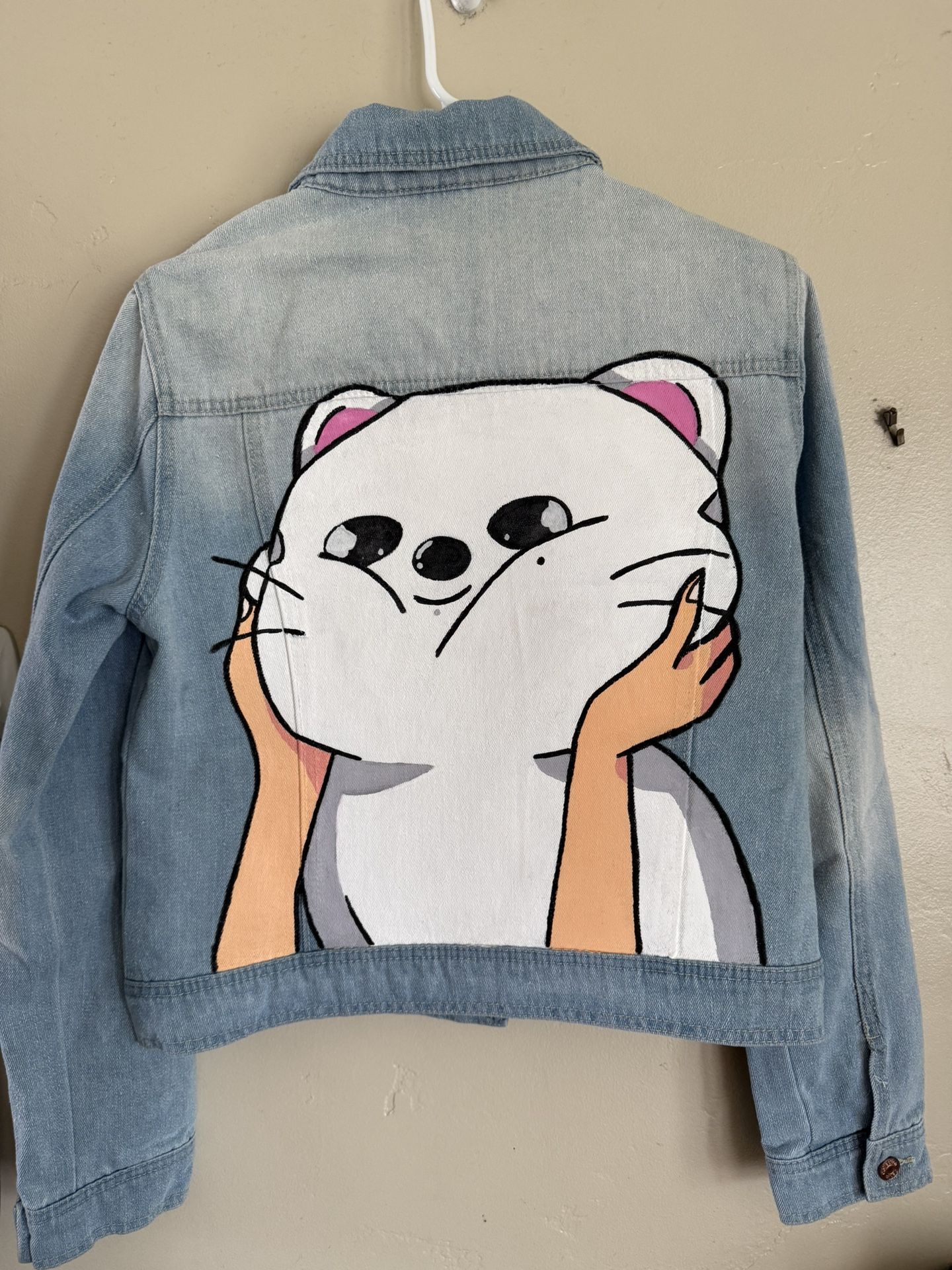 K-POP Stray Kids Jiniret Hand Painted Jean Jacket