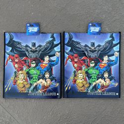 2 Brand new DC Comics Justice League Super Hero reusable bags