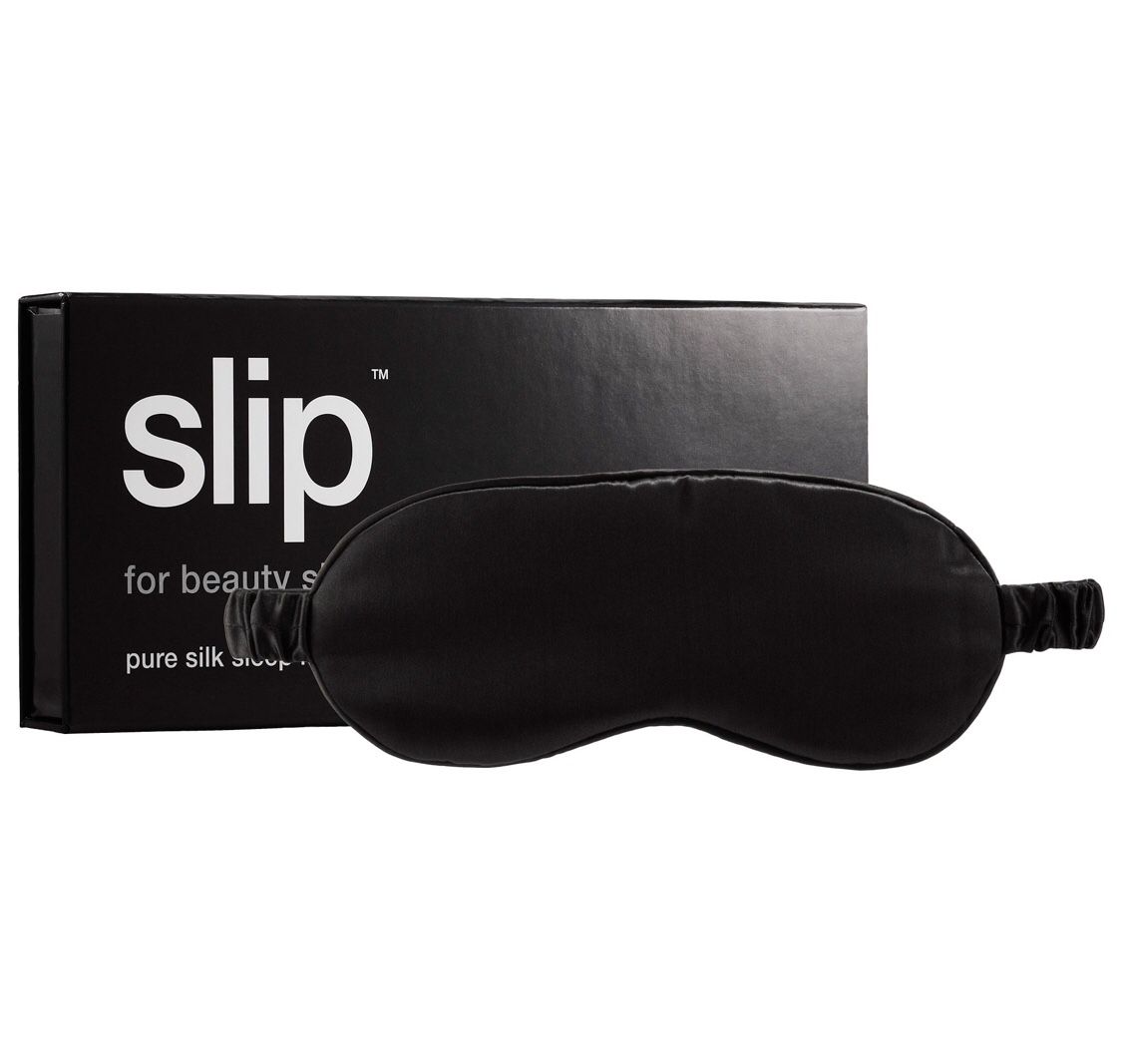 Slip pure silk sleep mask in black