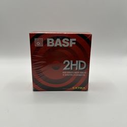 BASF 2HD 10 Floppy Diskettes 3.5 inch *New* in Original Packaging!