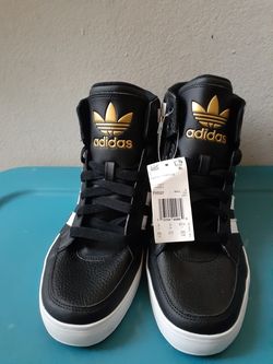 adidas Hard Court Hi Zapato casuales, para hombre, Negro, número 9.5 mujer número 9