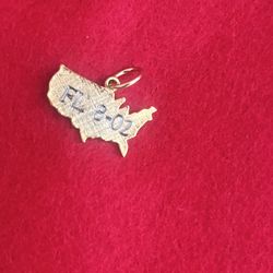 Vintage US Map FL 8-02 Florida Fashion Charm