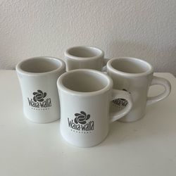Walla Walla Roastery Ceramic Mugs; Set of 4